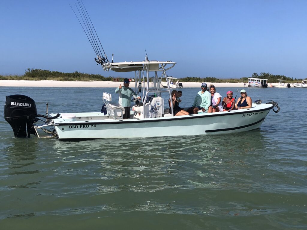 Guests aboard a Naples Coastal Charters boat